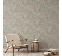 Realistico Venatura Del Legno Carta da Parati Muriva 199501 Oro Metallico