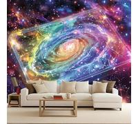 Carta da Parati in Tessuto Non Tessuto 100x70 cm 3D Cielo Stellato Magia Tarocchi Murale Moderna Fotografica Wallpaper Opaco Impermeabile Per Soggiorno Camera Letto Sala Ufficio Decorazione