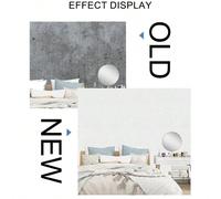 Carta da parati isolante autoadesiva bianca, lavabile e resistente all'acqua, decorazione murale con pittura 3D culturale, ignifuga, facile da installare, stile mattone e legno, con motivo direttament