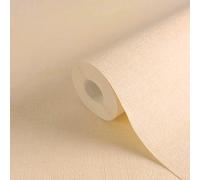 Carta Da Parati Leggera Strutturata Monocromatica - Beige, Rosa