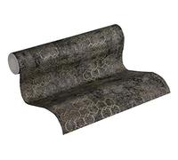 Carta Da Parati Luxury New Walls Urban Grace A.S. Création Carta da parati tessuto non tessuto 10.05 m x 0.53 m Nero Oro Prodotto in Germania 374246 37424-6