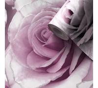 Carta Da Parati Madison Rose Glitter Floreale Fiori Decorazione Murale