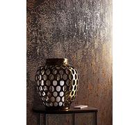 carta da parati marrone industriale marrone lucido per camera da letto, soggiorno o cucina made in Germany 10,05 x 0,53 m Avalon 31644