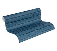 Carta Da Parati Mattoni Attractive tessuto non tessuto 10.05 m x 0.53 m Blu Prodotto in Germania A.S. Création 358561 35856-1