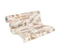 Livingwalls Carta Da Parati Mattoni Elements A.S. Création Carta da parati tessuto non tessuto 10.05 m x 0.53 m Arancione Bianco Rosso Prodotto in Germania 369291 36929-1