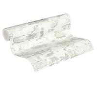 Carta Da Parati Mattoni Elements A.S. Création Carta da parati tessuto non tessuto 10.05 m x 0.53 m Grigio Bianco Prodotto in Germania 369293 36929-3