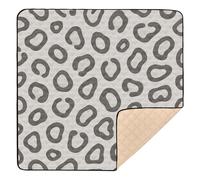 Carta da parati minimalista moderna senza cuciture con stampa leopardata, grande e robusta, tappetino da gioco per bambini, comodo e traspirante, tappetino per la pancia e gattonare, per neonati e