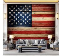Carta da parati Modello Di Bandiera Nazionale 250 x 175 cm Decorazione murale moderna, Stile Retrò decorativo per camera da letto soggiorno cameretta dei bambini, Colorato