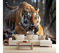 Carta Da Parati Moderna 3d tigre Wallpaper For Living Room Natura selvaggia degli animali 150x105cm Murale moderno arte murale decorativo poster wallpaper gigante camera bambini salotto