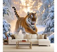 Carta Da Parati Moderna 3d tigre Wallpaper For Living Room Natura selvaggia degli animali 300x256cm Murale moderno arte murale decorativo poster wallpaper gigante camera bambini salotto