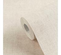 Carta Da Parati Monocromatica Con Sottile Struttura In Lino - Grigio, Bianco