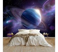 Carta da parati murale 3D Surreale Space Planet Galaxy Wallpaper 400 x 280 cm (larghezza x altezza) - Camera da letto per bambini stampa artistica di alta qualità, poster stampa artistica, regalo per