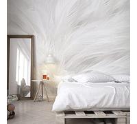 Carta Da Parati Murale in Tessuto Non Tessuto Americano Con Piume Di Arte Astratta - Fotomurali Poster per TV Sfondo, Soggiorno e Camera Da Letto - 350cm×256cm