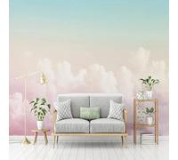 Carta Da Parati Murale Personalizzata 3D Cielo Rosa Nuvole Pittura Murale Soggiorno Camera Da Letto Ragazze Sfondo Decorazione Murale Sfondi-400X280Cm