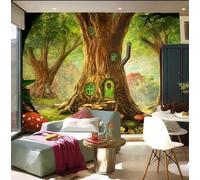 Carta Da Parati Murale Personalizzata 3D Con Paesaggio Pastorale,Casa Sull'Albero,Pittura A Olio,Camera Dei Bambini,Camera Da Letto,Soggiorno,Arredamento Per La Casa-150X105Cm