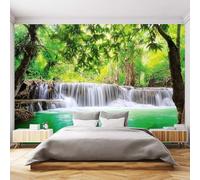 Carta Da Parati Murale Personalizzata 3D Giungla Fiume Foresta Bambù Decorazione Per La Casa Sfondo Parete Murale Foto Carta Da Parati Decorazione Soggiorno-200X150Cm