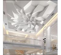 Carta Da Parati Murale Personalizzata Astratta 3D Stereo Geometrica Per Soffitto,Sfondo Artistico Dipinto Per Soggiorno,Camera Da Letto Dell'Hotel - 300X210Cm