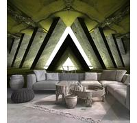 Carta Da Parati Murale Personalizzata Di Qualsiasi Dimensione 3D Stereo Cemento Edificio A Forma Speciale Affresco Soggiorno Ristorante Bar Sfondo Tapety-250X175Cm