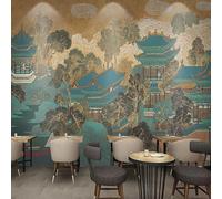 Carta Da Parati Murale Personalizzata Dipinta A Mano Con Affresco Architettonico Del Tempio,Soggiorno,Sala Da Pranzo,Sfondo Murale,Pittura 3D-350X245Cm