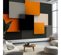Carta da parati murale quadrata geometrica minimalista 250 x 175 cm, multicolore murales per camera da letto, soggiorno, cameretta dei bambini, decorazione Art Deco - carta da parati fotografica