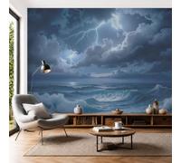 Carta Da Parati Murale Tempesta Mare Profondo, 300x210cm