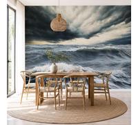 Carta Da Parati Murale Tempesta Paesaggio Oceanico, 250x175cm
