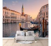 Carta da Parati Murale Venezia 400x280 cm Fotomurali Effetto 3D, Decorazione Poster Arte Murale Moderna per Casa Ufficio Camera Da Letto Soggiorno.