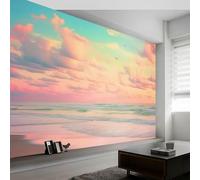 Carta da Parati Onde Dell'Oceano Nuvole Simili A Sogni Motivo - 200 x 140 cm Art Carta Da Parati Fotografica per Soggiorno Camera Ristorante Camera, Natura tema 3D Murale Decorazione da Parete