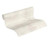 Carta Da Parati Palme Neue Bude 2.0 Ed. II Carta da parati tessuto non tessuto 10.05 m x 0.53 m Beige Crema Grigio Prodotto in Germania da A.S. Création 374113 37411-3