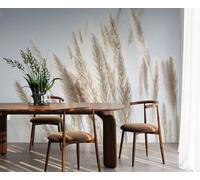 Carta Da Parati Pampas In Fiore - Eleganza Naturale Con Gioco Di Luce Morbido