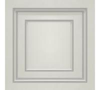 Amara 3D IN Legno Boiserie Con Motivo IN Vinile Bianco & Argento 7388 Belgravia