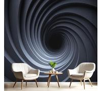 Carta da Parati Panoramica Allucinazione Tunnel Buco Nero Astratto Foto Wallpaper Poster Gigante Design 200×140cm Murale Decor della Parete Soggiorno Camera da Letto Carta da Parati