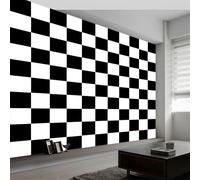 Carta da parati panoramica geometria quadri blocchi, foto murale moderna 400L x 280A cm - Carta da parati decorazione casa arte astratta per soggiorno camera dei bambini ufficio