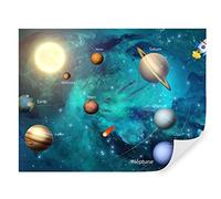 Carta da parati per bambini, fotomurali 310x210 cm, spazio, pianeti, galassia, sistema solare, via lattea, bambini fotografica murale, u09074