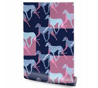 Carta da parati per bambini Sagome colorate di cani Decor