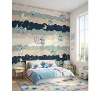 Carta Da Parati Per Bambini Stitch 6,95 x 8,2 PIEDI Disney Decorazione Murale