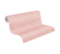Carta da parati per cameretta A.S. Creazione Lilly & Luis - Carta da parati in tessuto non tessuto resistente, tinta unita - 10,05 m x 0,53 m - Rosa - Prodotto in Germania - 771792