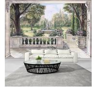 CARTA DA PARATI PERSONALIZZATA ARREDAMENTO CASA DESIGN TROMPE L'OEIL GIARDINI