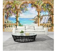 CARTA DA PARATI PERSONALIZZATA ARREDAMENTO CASA DESIGN TROMPE L'OEIL NATURA MARE