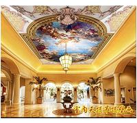 Carta Da Parati Personalizzata Con Foto 3D Murales Per Soffitti Carta Da Parati Hd European Soffitto Murale Serie Di Personaggi Carta Da Parati 3D Per L'Arredamento Del Soggiorno 200Cm(W)×140Cm(H)