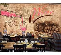 Carta Da Parati Personalizzata Murale Cantina Vini Vintage Cantina Bar Hotel Sfondo Parete 3D Carta Da Parati 300Cm(W)×210Cm(H)