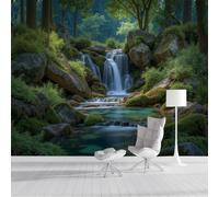 Carta da parati Piante Tropicali 300x210cm Fotomurali in Seta Foresta Pluviale Thailandese XXL Poster Gigante Design Decorazione da Muro per Soggiorno Camera Da Letto Ufficio Cucina, Verde