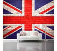 Carta Da Parati Retro Americano Rosso Muro Di Mattoni Union Jack 200 X 140 Cm Vello Sfondo Murale Xxl Moderne Decorazione Grande Sfondo Per Tv Soggiorno Camera De Letto Sala Ufficio