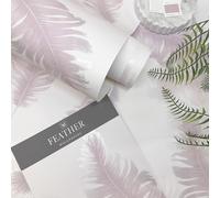 Carta Da Parati Serene Feather Belgravia 773 Con Effetto Metallico Liscio Rosa
