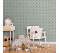Morbido Spot Pois Carta da Parati Grigio Acquerello The Design Library 252057