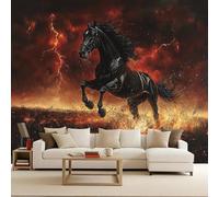 carta da parati soggiorno 150x105cm Cavallo Di Potere Fantasy carta da parati Elementi Fantasy Misteriosi Hotel e Boutique Decorazione Testata Letto Murale Arte da Parete Decorativa