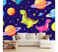 Carta Da Parati Soggiorno Pianeta dei dinosauri dei cartoni animati 500x280 cm Murale Poster Grande Arte 3D, Carta Da Parati Fotomurale Decora per Camera Letto, Sala Pranzo, Cucina