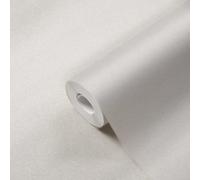 Carta Da Parati Strutturata Uni Con Aspetto Di Lino - Crema, Grigio, Bianco