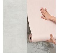 Carta Da Parati Termica Isolante Autoadesiva Per Pareti Interne, Pannelli Murali In Schiuma Da 2.5mm Impermeabile E Resistente All'Umidità, Antimuffa E Isolante Termico(Light pink,10m)