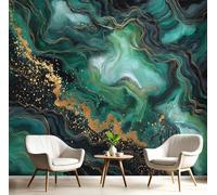 Carta Da Parati Texture Della Pietra Preziosa, Eleganza Moderna Carta Da Parati In Tessuto Di Seta, Adatto A Soggiorni, Camere Da Letto, Bagni E Pareti Di Uffici, 350×256Cm Turchese